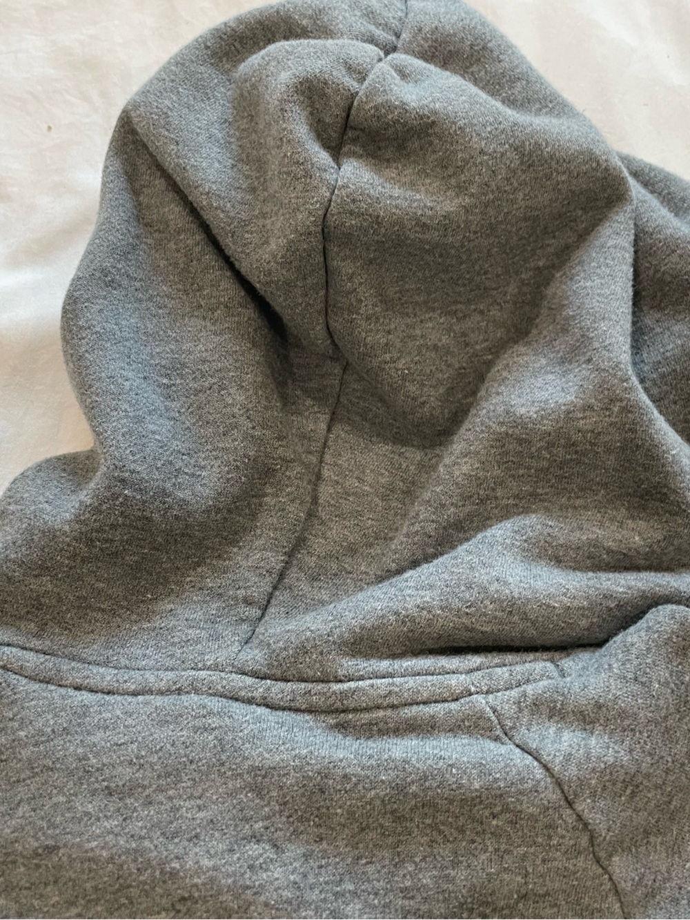 Under Armour Gray Pullover Hoodie with Logo Patch Loose - Picture 5 of 5